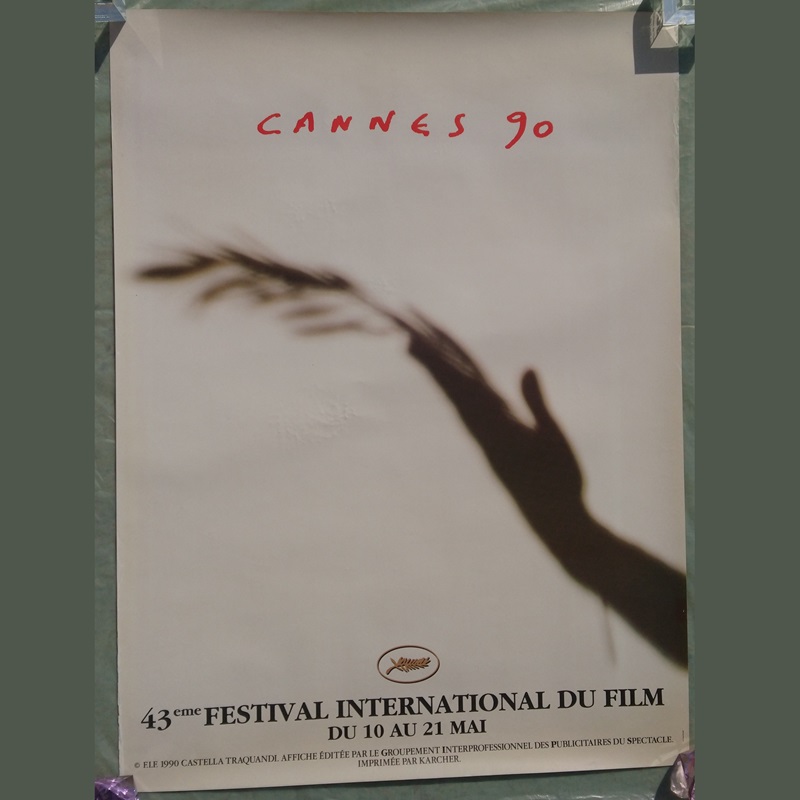 Affiche du 43ème Festival International du Film de Cannes de 1990 - Poster of the 43rd Cannes International Film Festival in 1990 Affiche du 43ème Festival International du Film de Cannes de 1990 - Poster of the 43rd Cannes International Film Festival in 1990