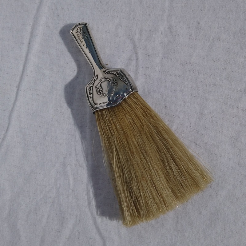 Brosse à habit en argent de la fin du 19ème siècle - Silver clothes brush from the late 19th century