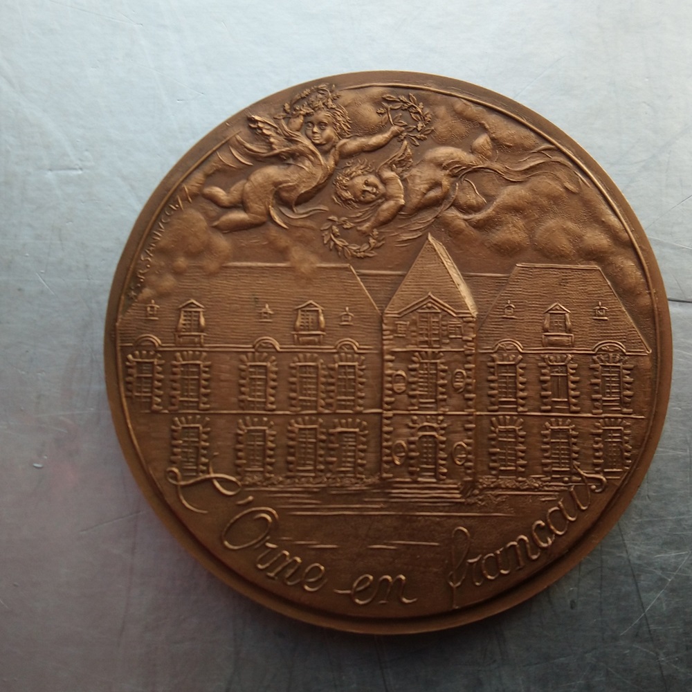 Médaille en bronze Serge Santucci de la Monnaie de Paris 1977 - Bronze medal Serge Santucci from the Paris Mint 1977