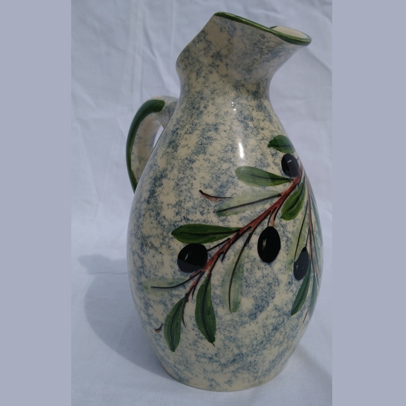Pichet en céramique de Vallauris France au décor Provençal - Ceramic pitcher from Vallauris France with Provençal decoration Pichet en céramique de Vallauris France au décor Provençal - Ceramic pitcher from Vallauris France with Provençal decoration