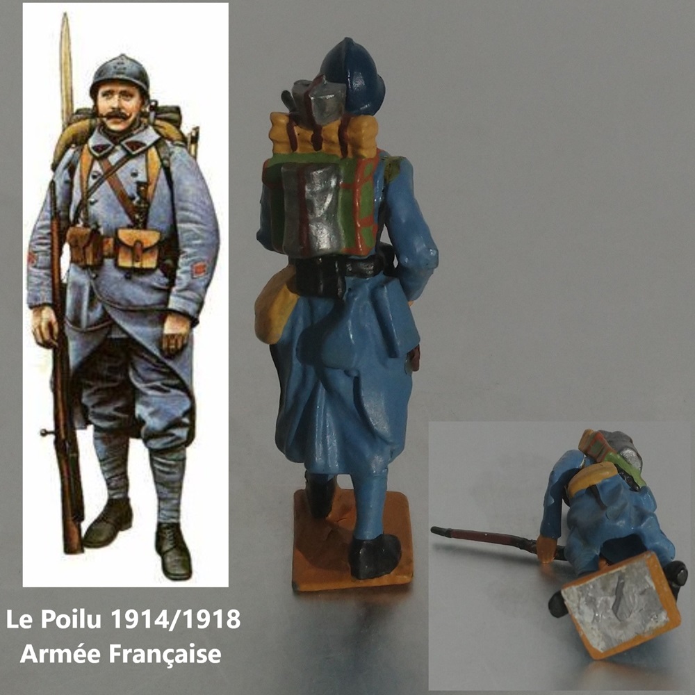Soldat de plomb d'un Poilu de l'armée Française durant la 1ère guerre mondiale (1914 - 1918) - Lead soldier of a Poilu from the French army during World War I (1914 - 1918) Soldat de plomb d'un Poilu de l'armée Française durant la 1ère guerre mondiale (1914 - 1918) - Lead soldier of a Poilu from the French army during World War I (1914 - 1918)