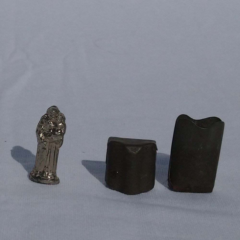 Saint Antoine objet en métal de voyage des années 1900 - Saint Antoine metal travel object from the 1900s